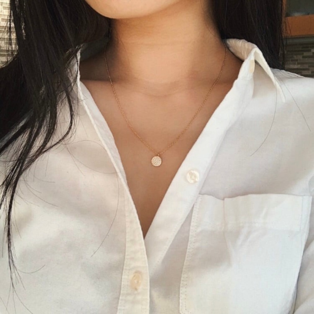 Lulus 14K Dipped Charm Necklace